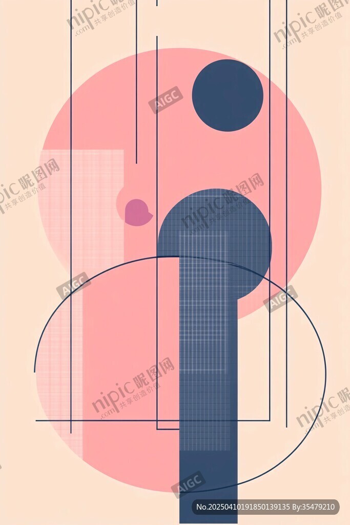 几何抽象艺术图案设计
