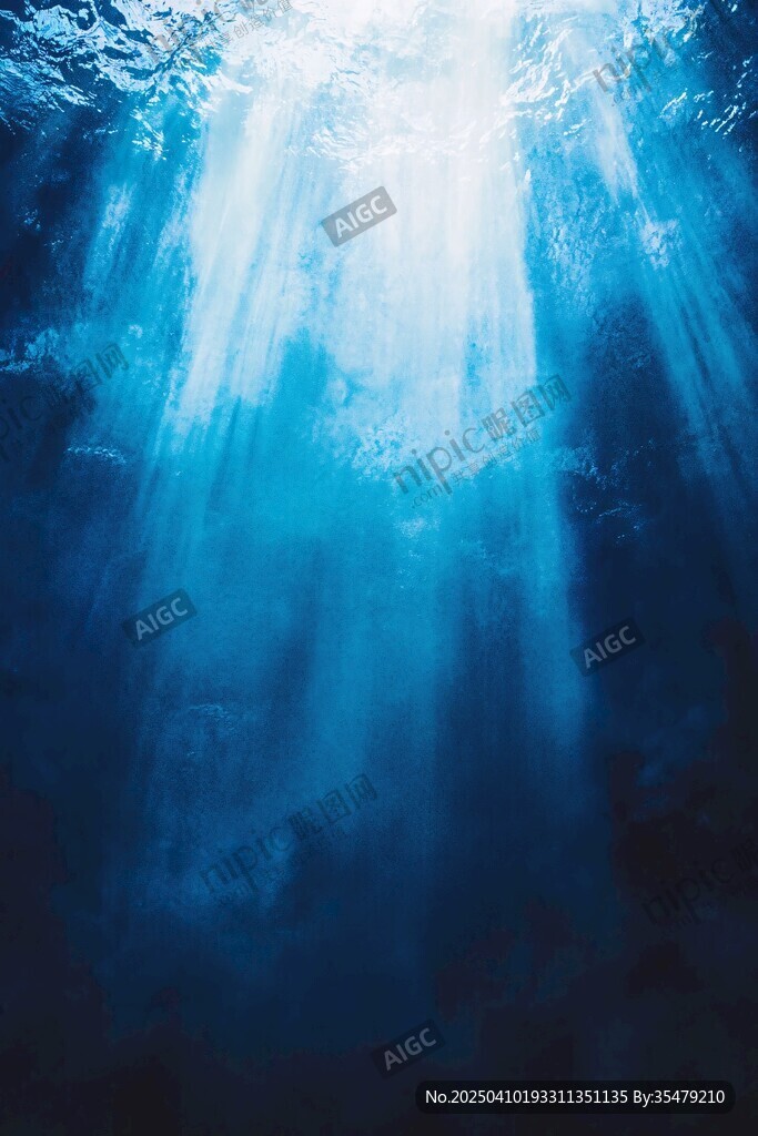 海底之光 深邃海洋的神秘景象