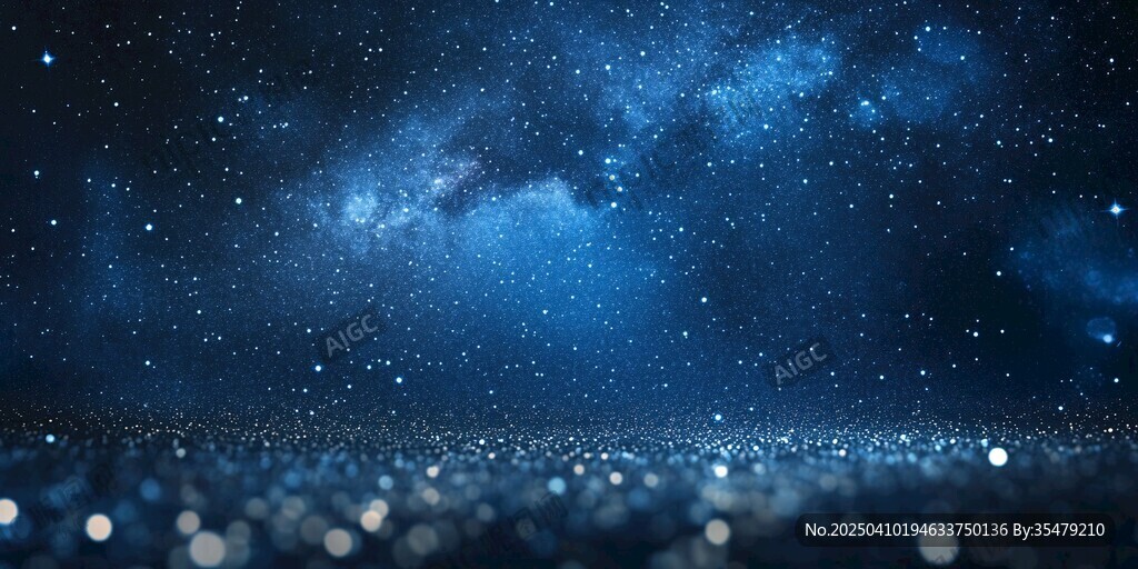 梦幻星空下的闪烁世界