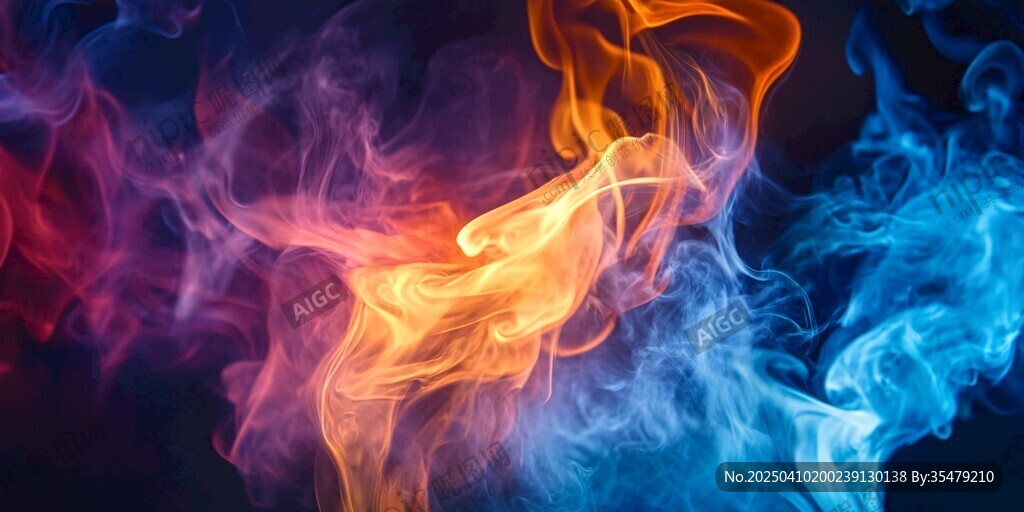 梦幻炫彩火焰特效画面