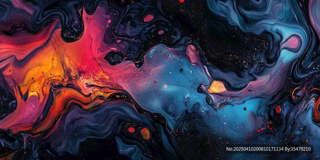 梦幻流体艺术色彩画面