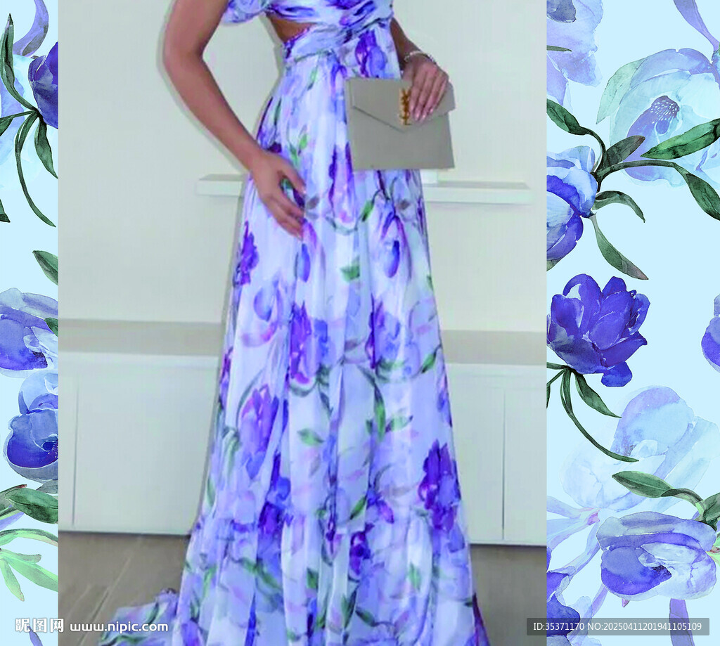 水彩花