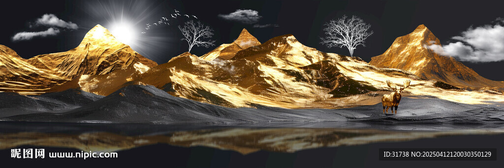 日照金山