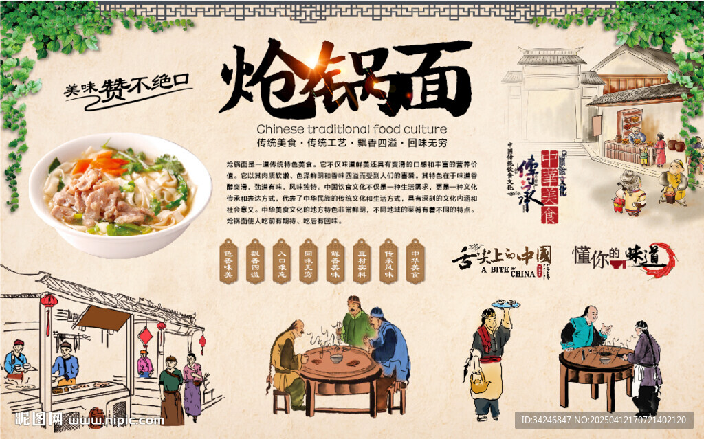 炝锅面背景墙