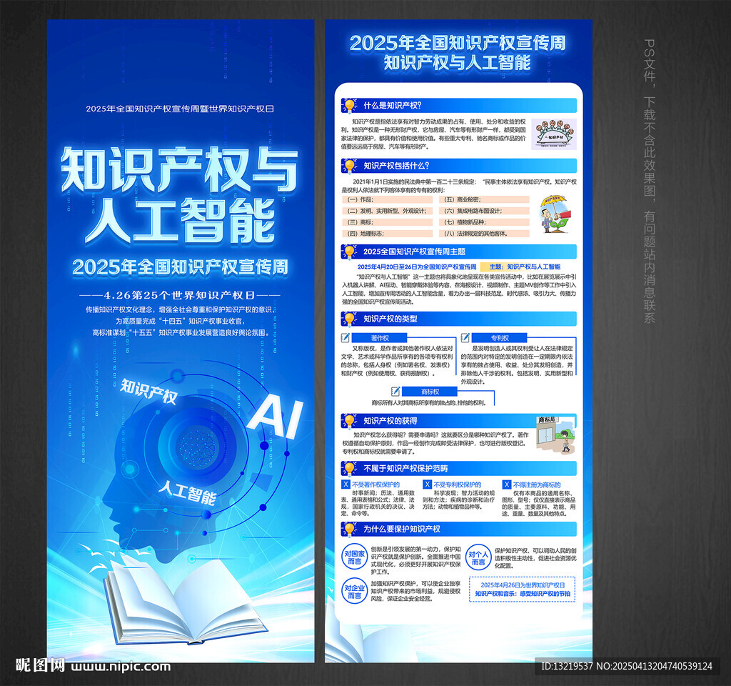 全国知识产权宣传周X展架