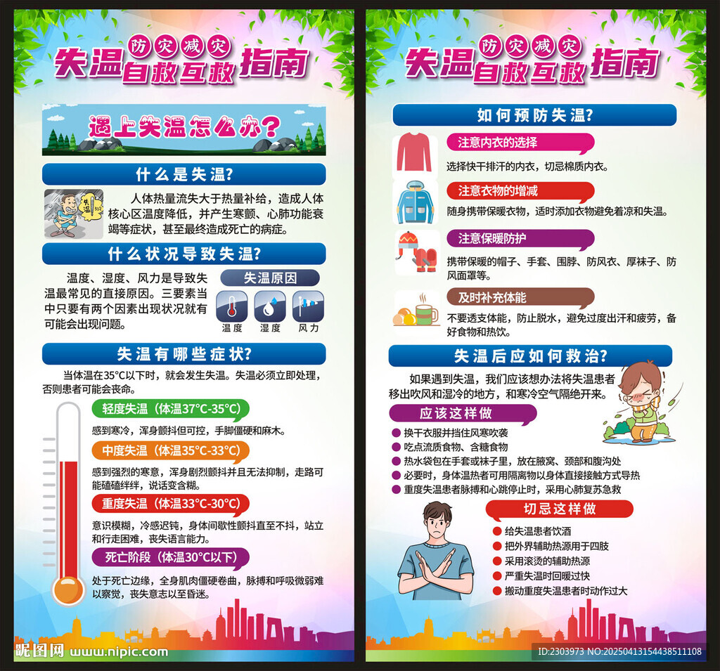 防失温海报