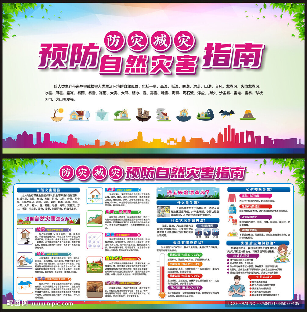 防灾减灾失温宣传栏