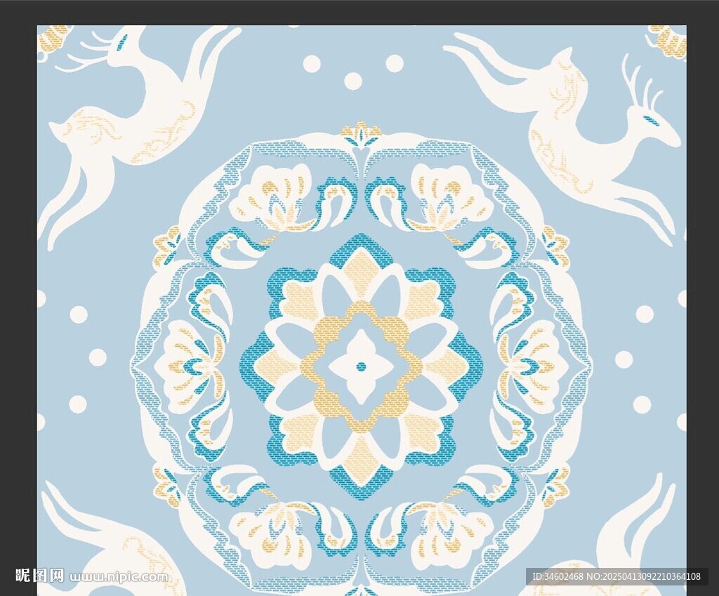 仿绣花