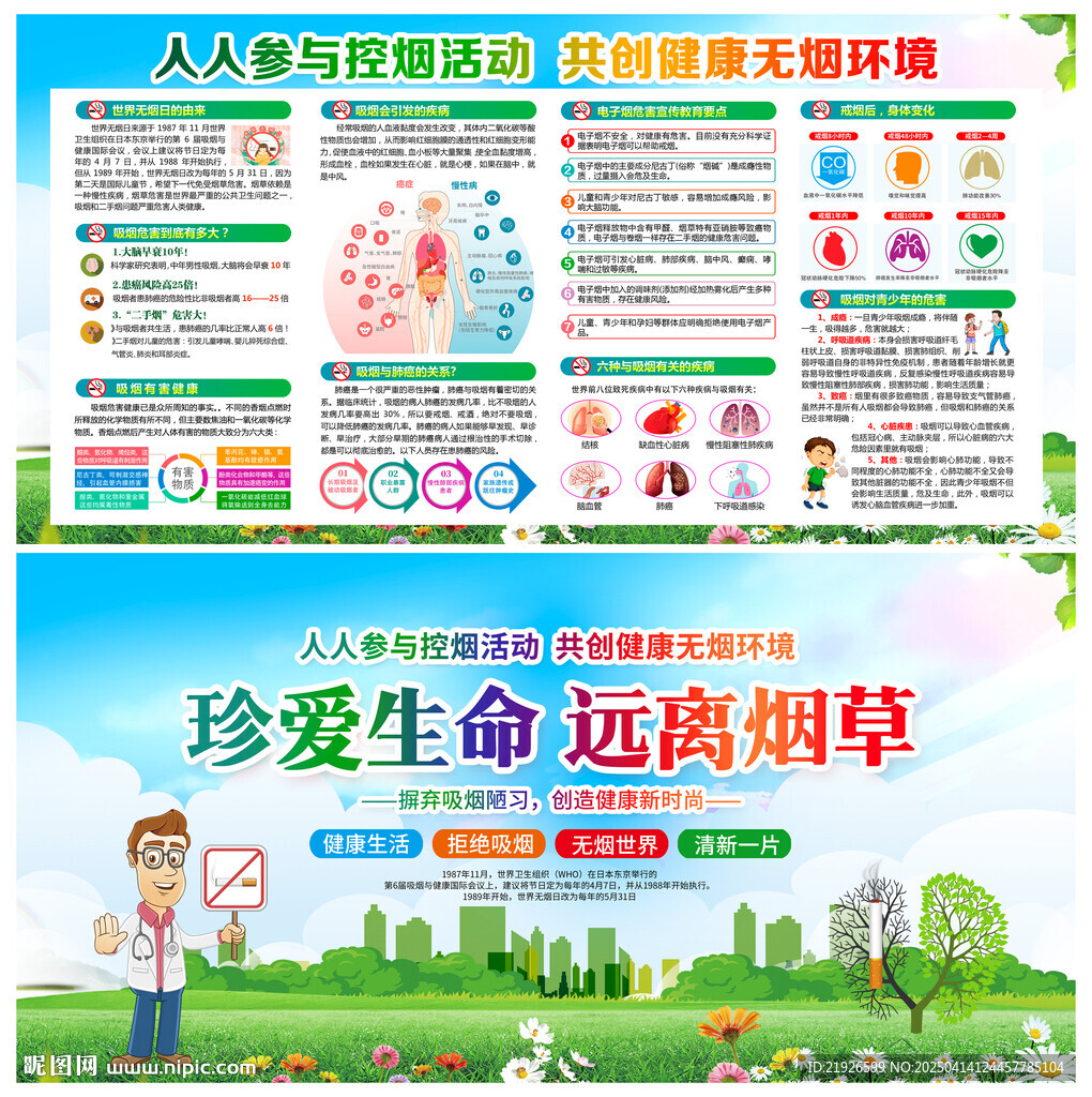 禁烟控烟宣传栏