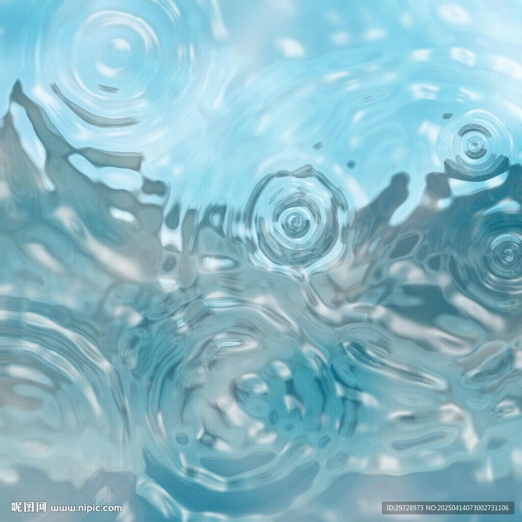 蓝色水波纹理