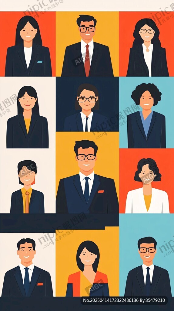 多样职场人物形象集合