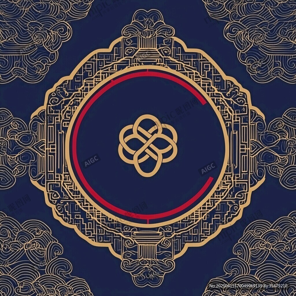 中式传统花纹边框图案设计