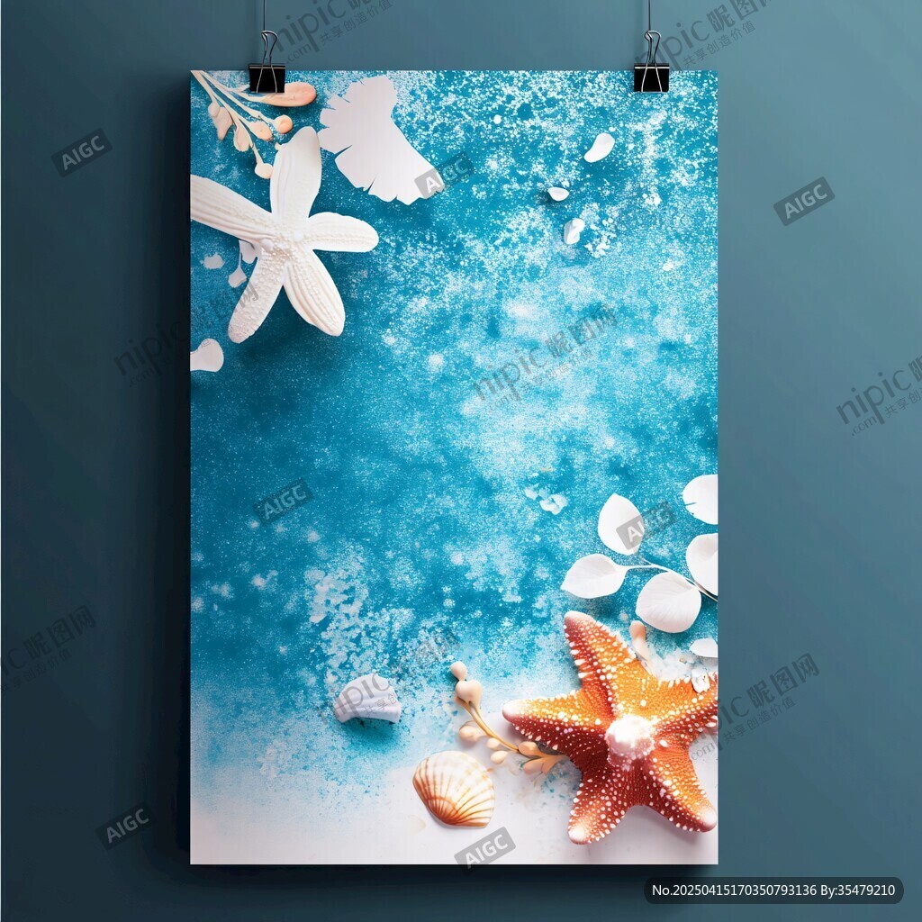 海洋风情装饰画海报展示