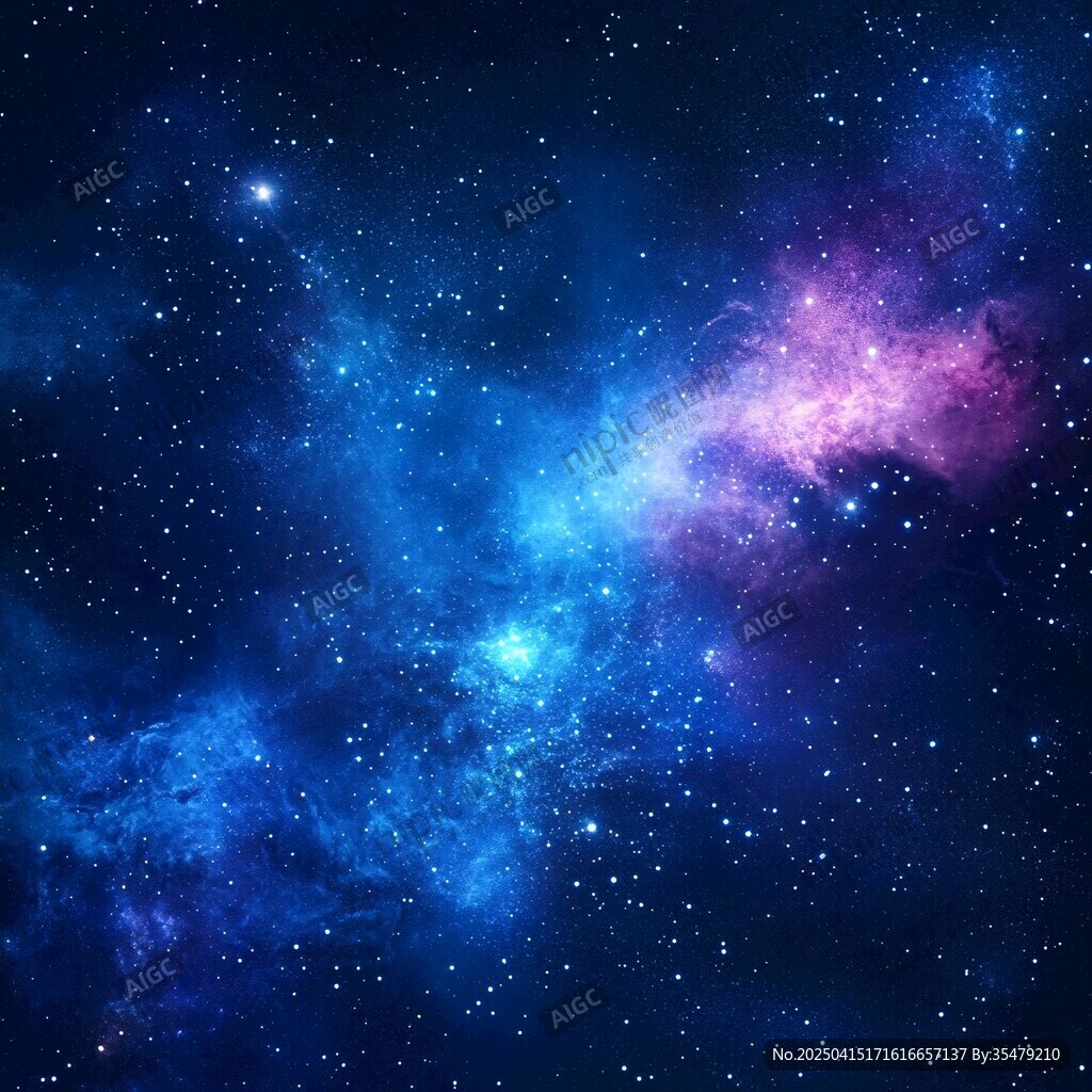 梦幻星空璀璨宇宙景象