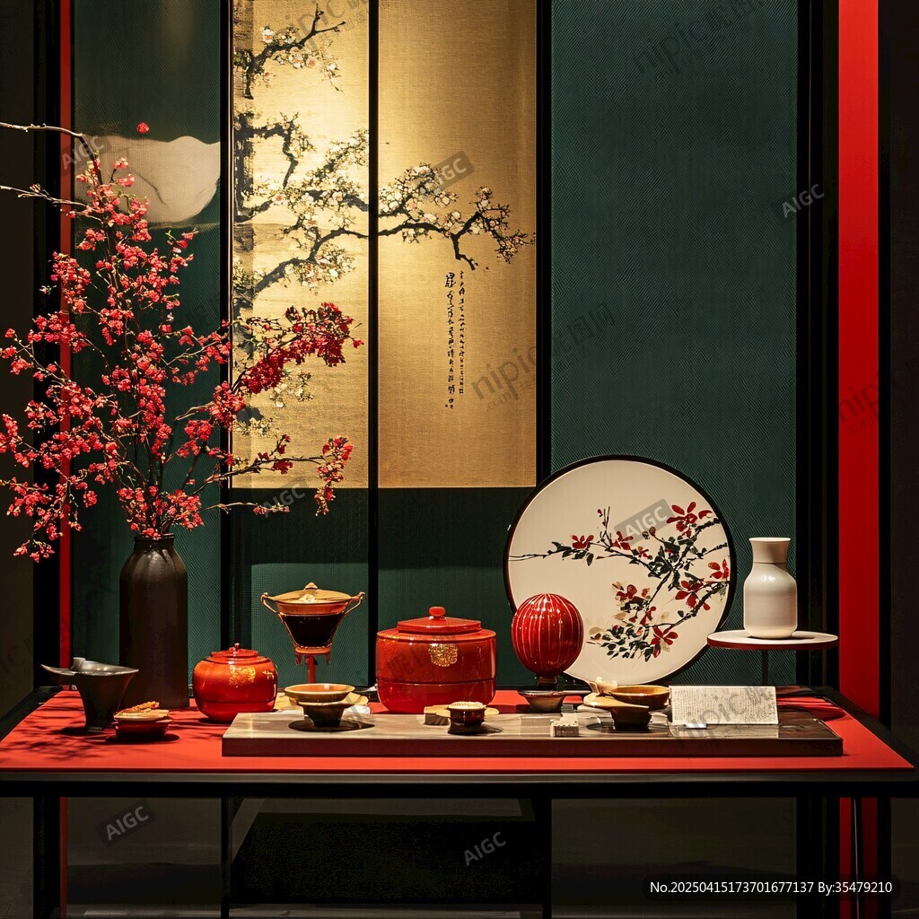 中式典雅茶席装饰艺术
