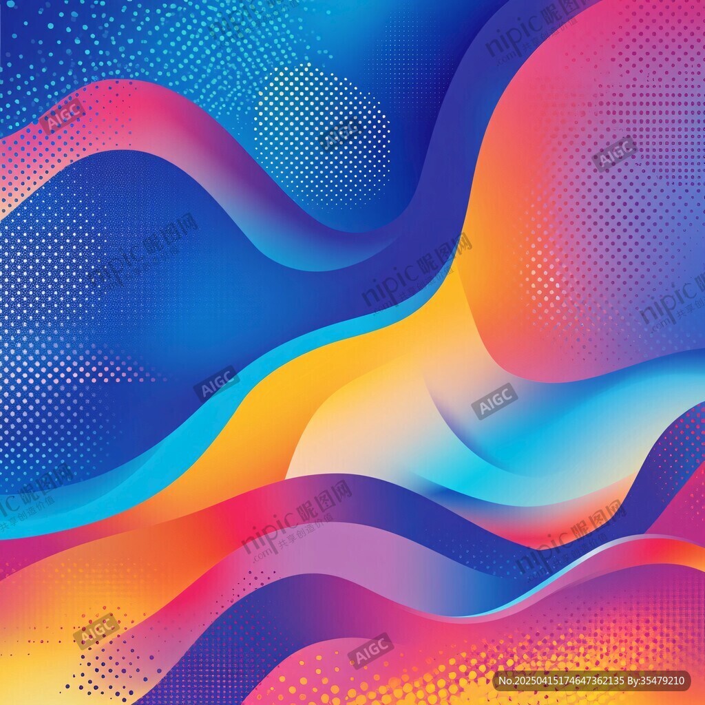 绚丽多彩流体渐变抽象背景