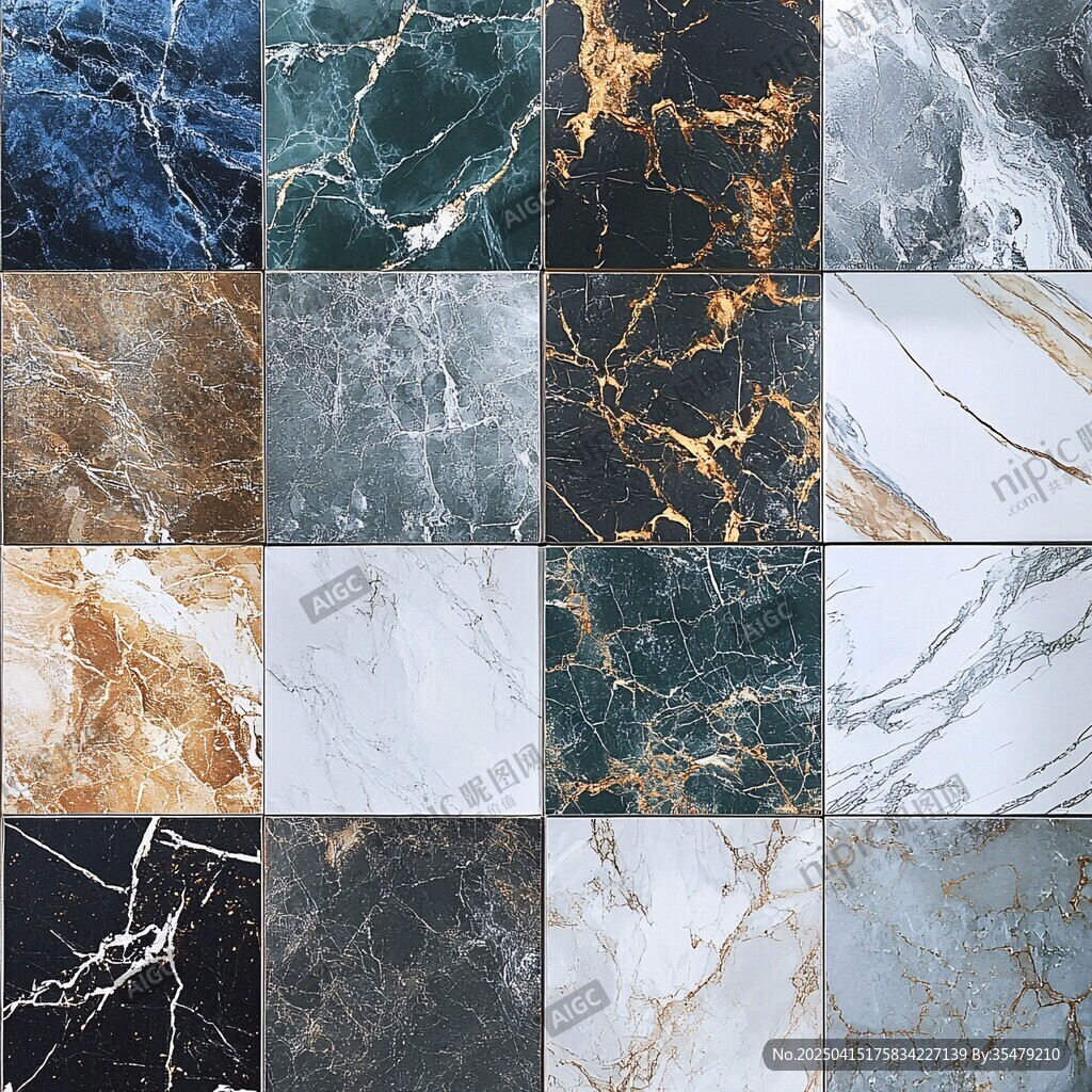 多样大理石纹理精美展示