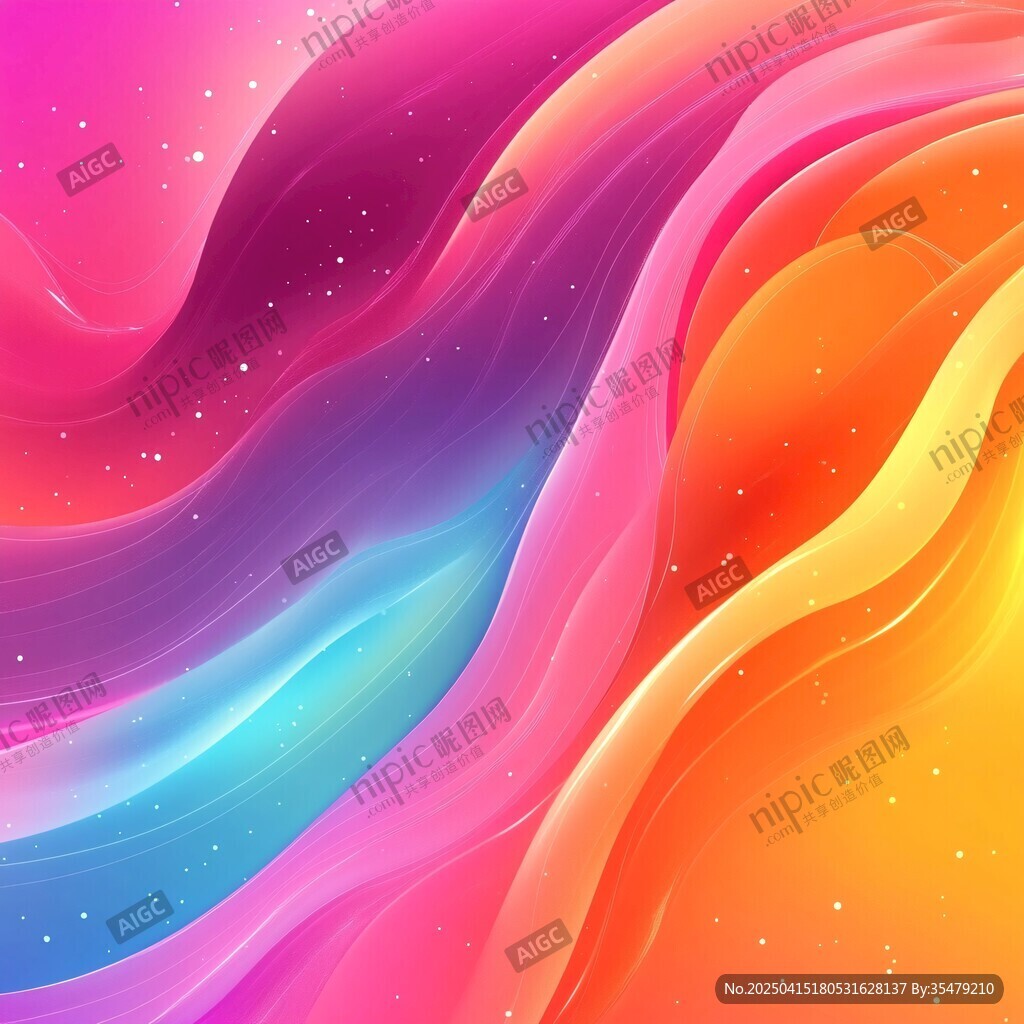 梦幻炫彩流体背景图案