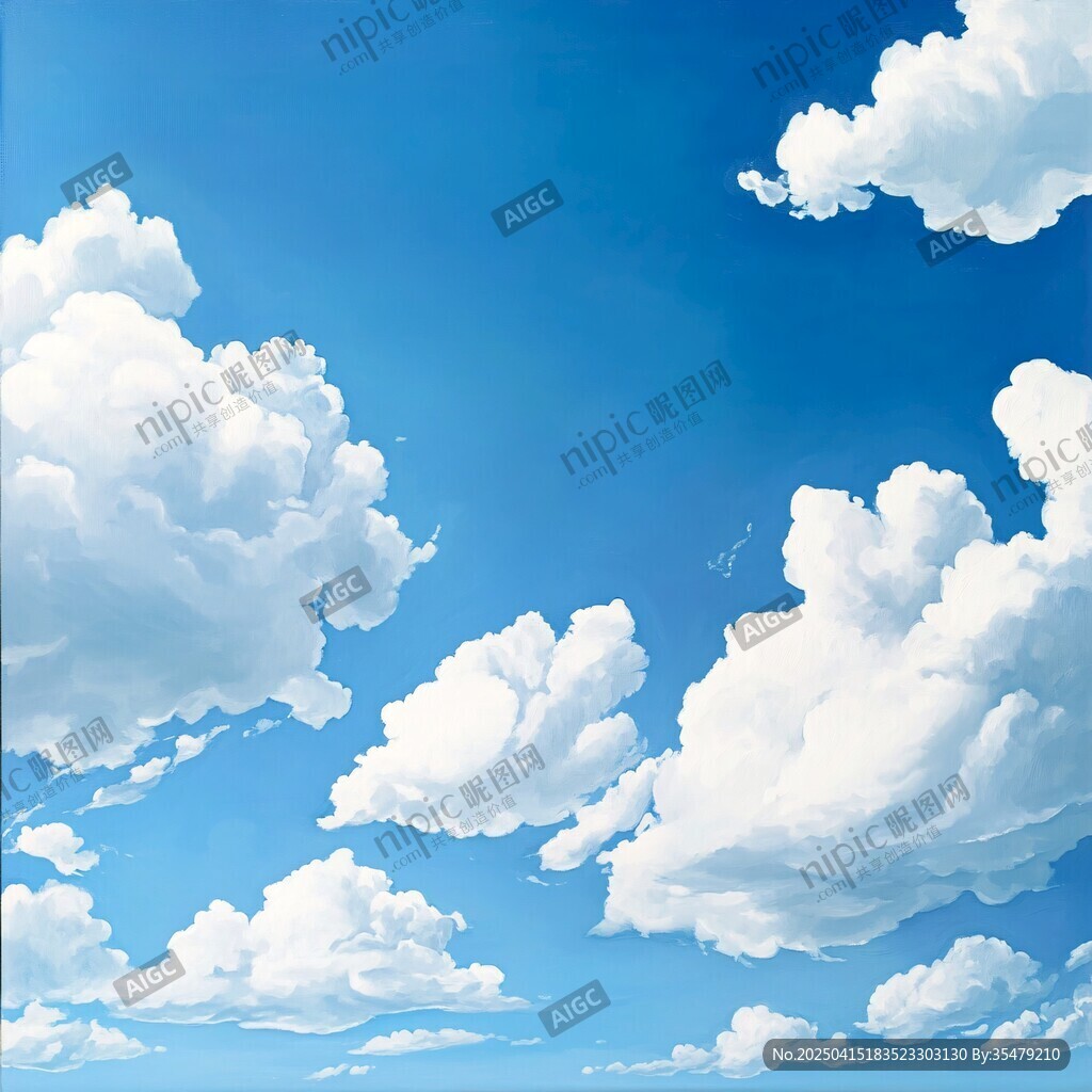 晴空白云 梦幻天空景象