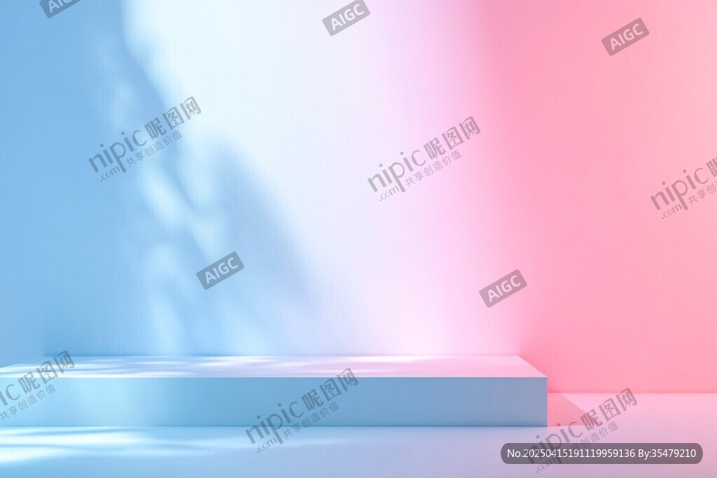 梦幻渐变背景的展示平台