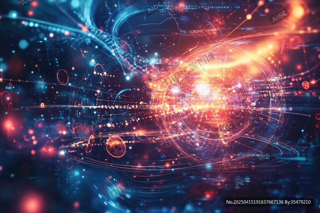 科技炫光数字未来背景图