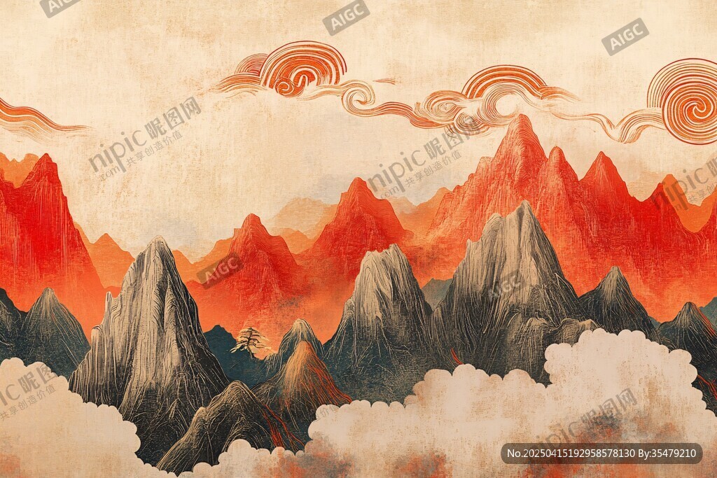 山川云海 中式古韵美景