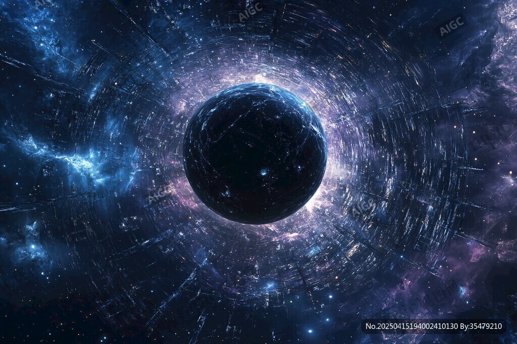 神秘宇宙中的奇幻黑洞景象