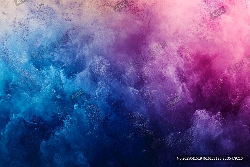 梦幻绚丽色彩烟雾背景图