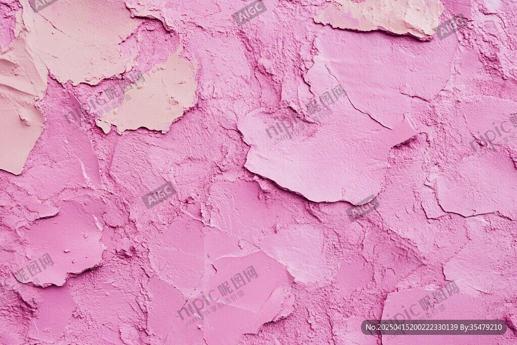 剥落的粉色墙面纹理