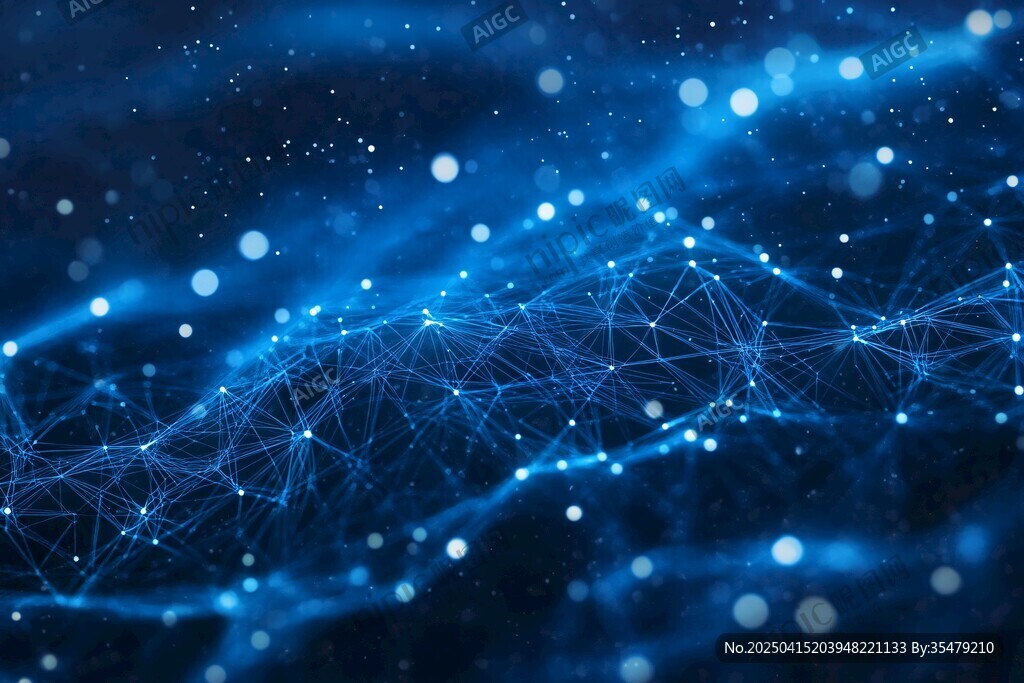蓝色科技网络动态背景图