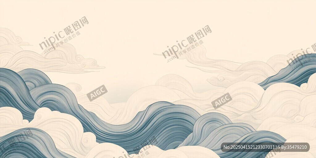 中式云纹背景图