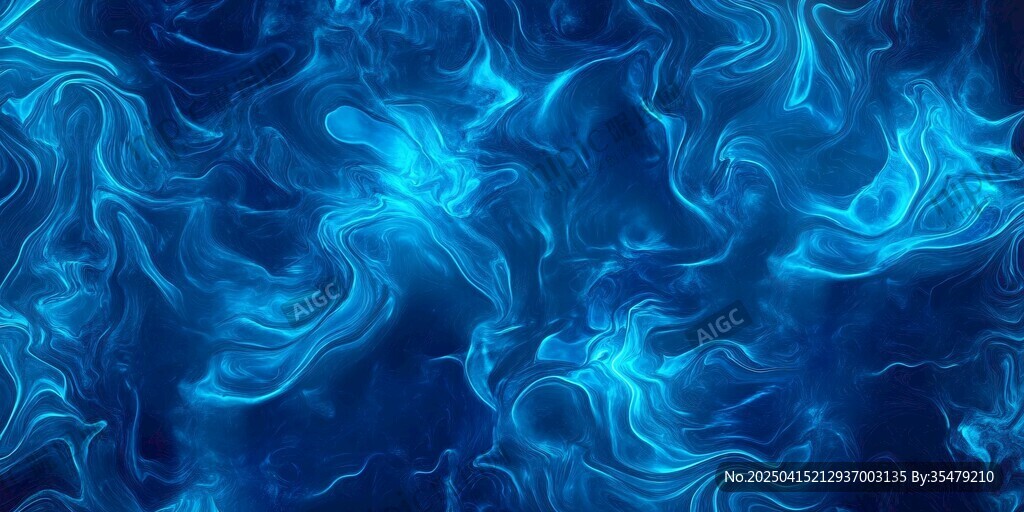 梦幻蓝色流动纹理背景