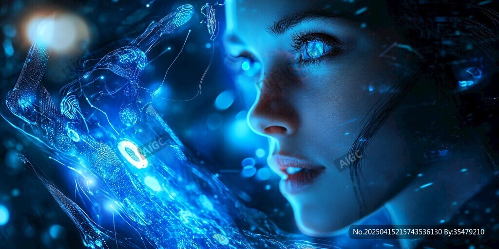 未来女性与虚拟科技交互