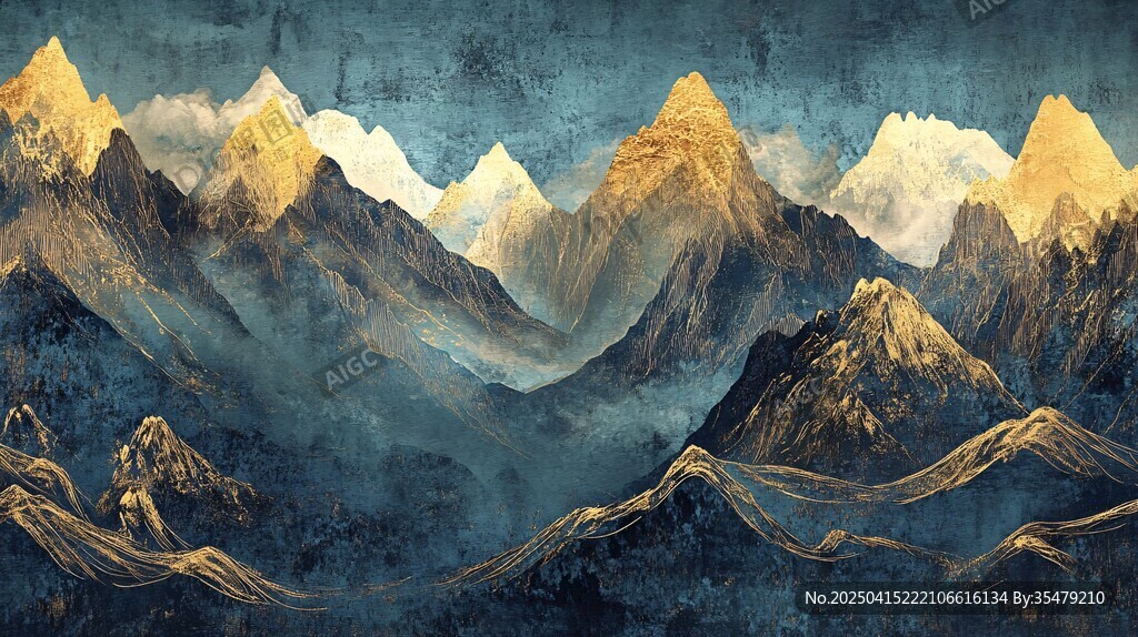 壮丽山峦绘就梦幻风景