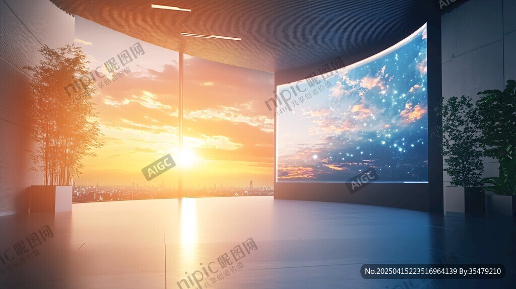 弧形大屏展现绚丽景观