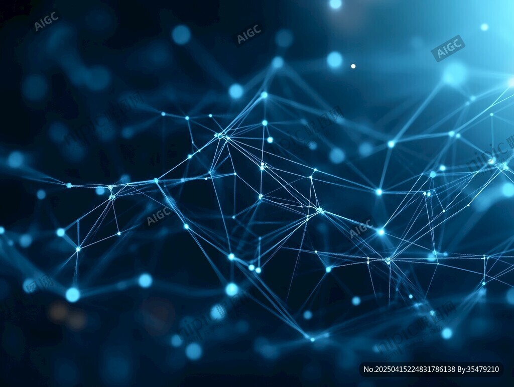 科技感网络连接背景图