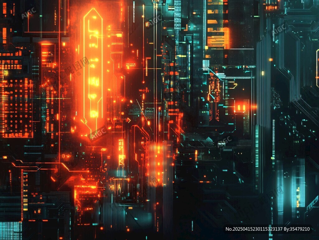 未来都市科技光影景观