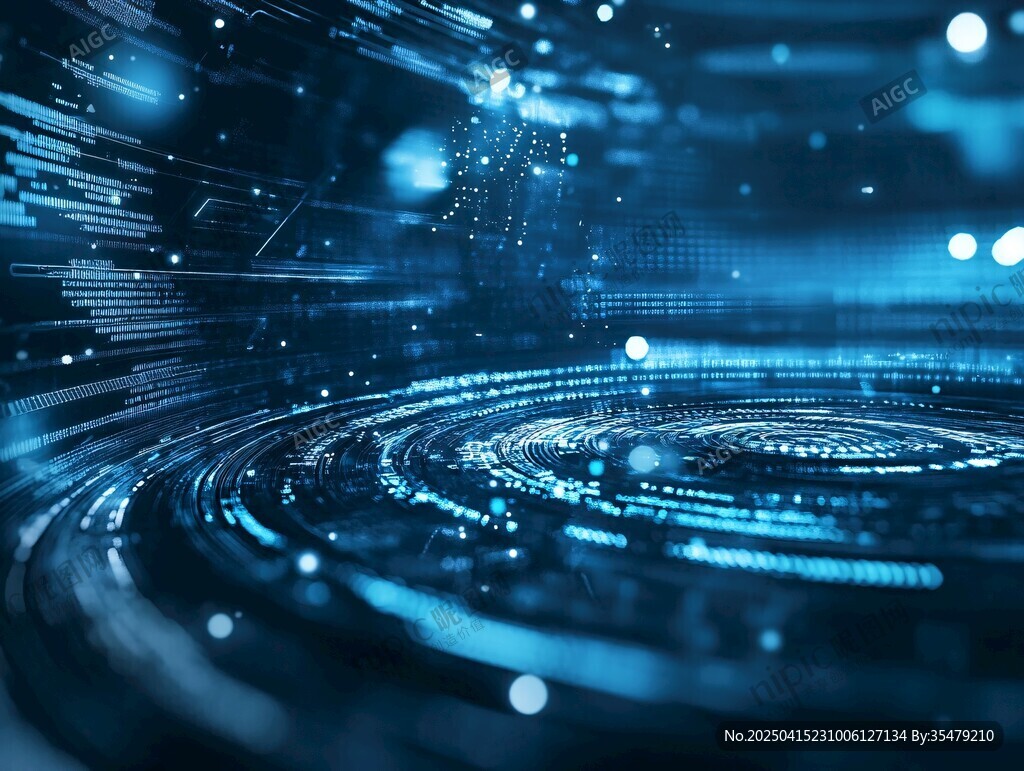 科技感数字宇宙背景图