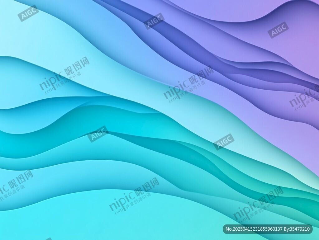 梦幻渐变波浪纹理背景
