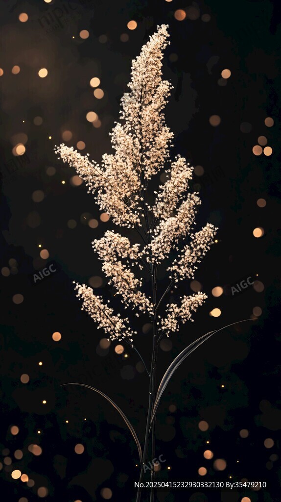 梦幻芦苇 闪烁光斑之美