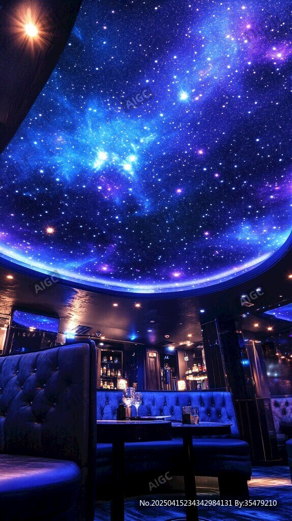 梦幻星空主题室内空间