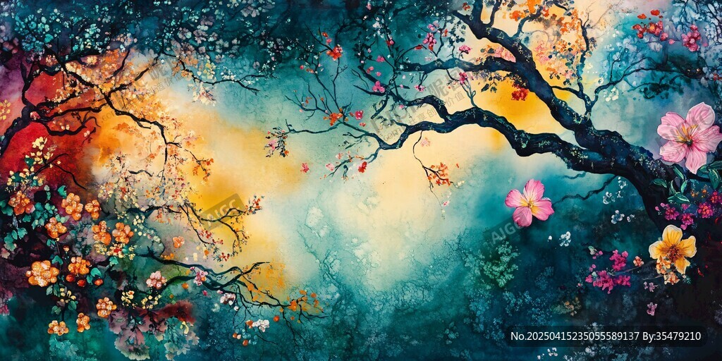 梦幻繁花之树