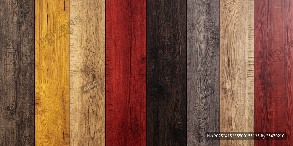 多彩木纹板材展示