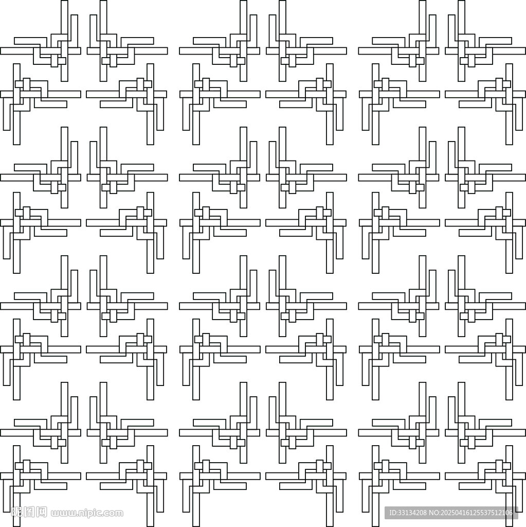四方连续底纹方形边框矢量文件