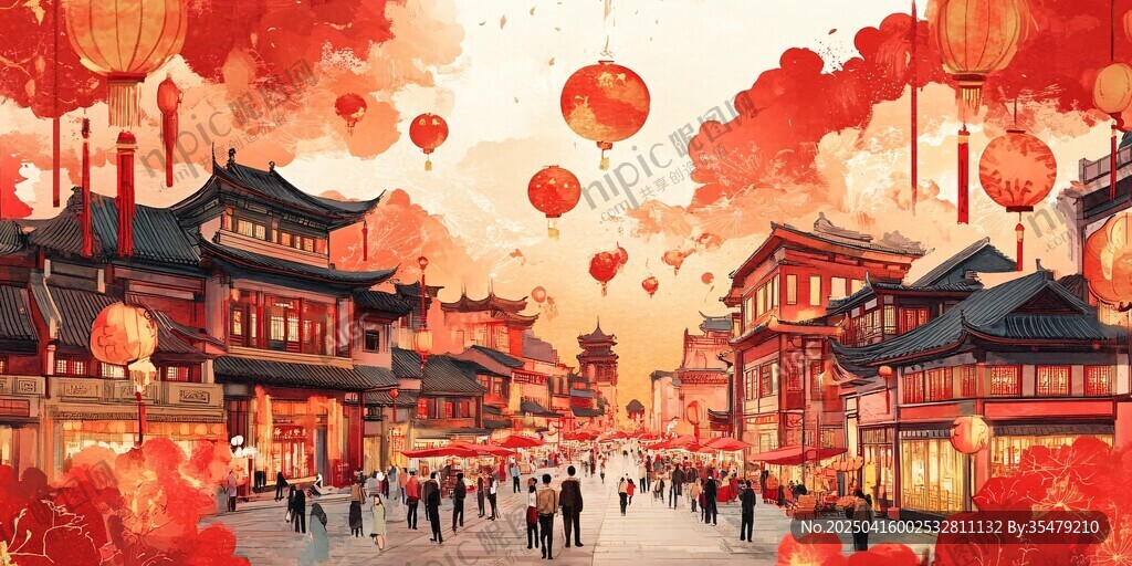 古风街道庆佳节热闹景象