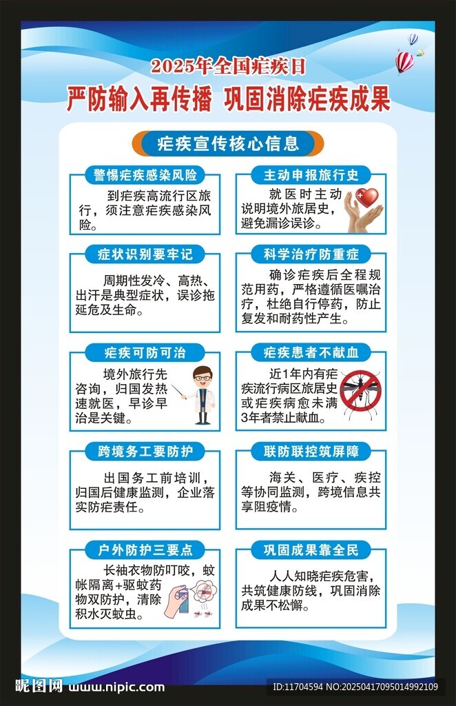 全国疟疾日海报