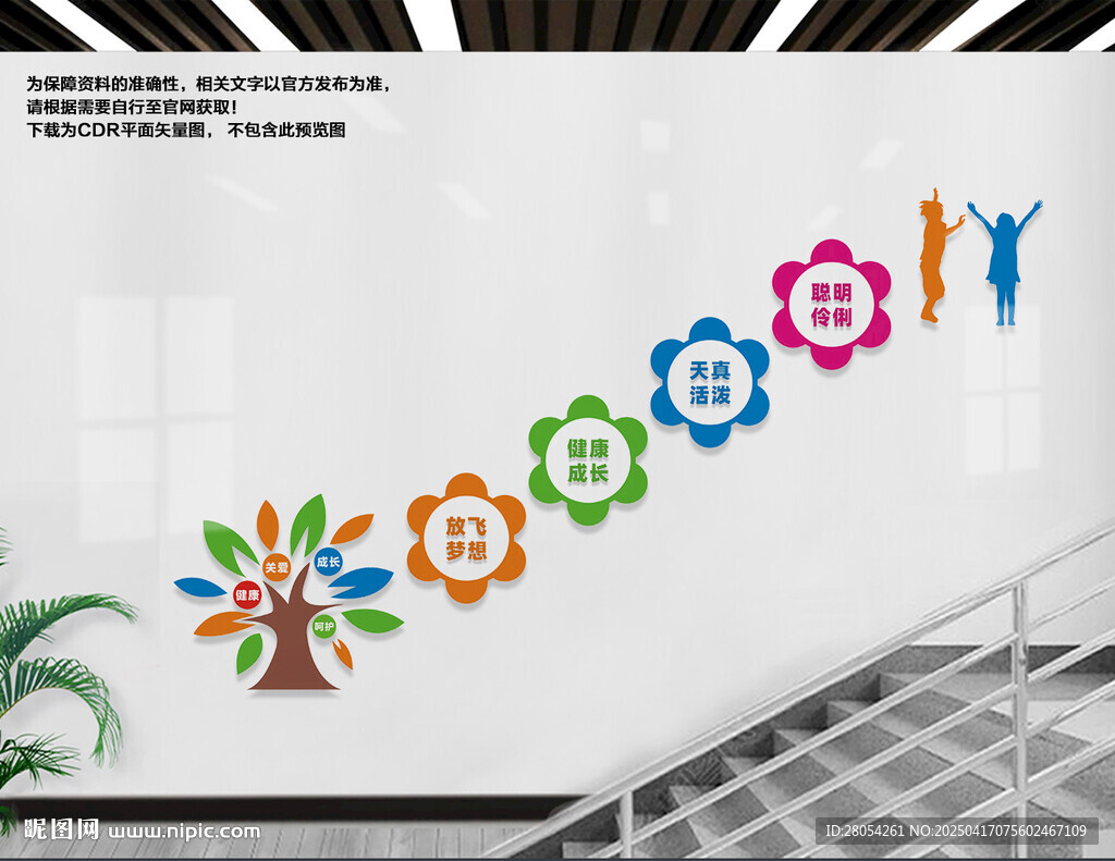 幼儿园楼梯文化墙
