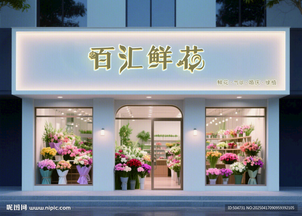 鲜花店门头