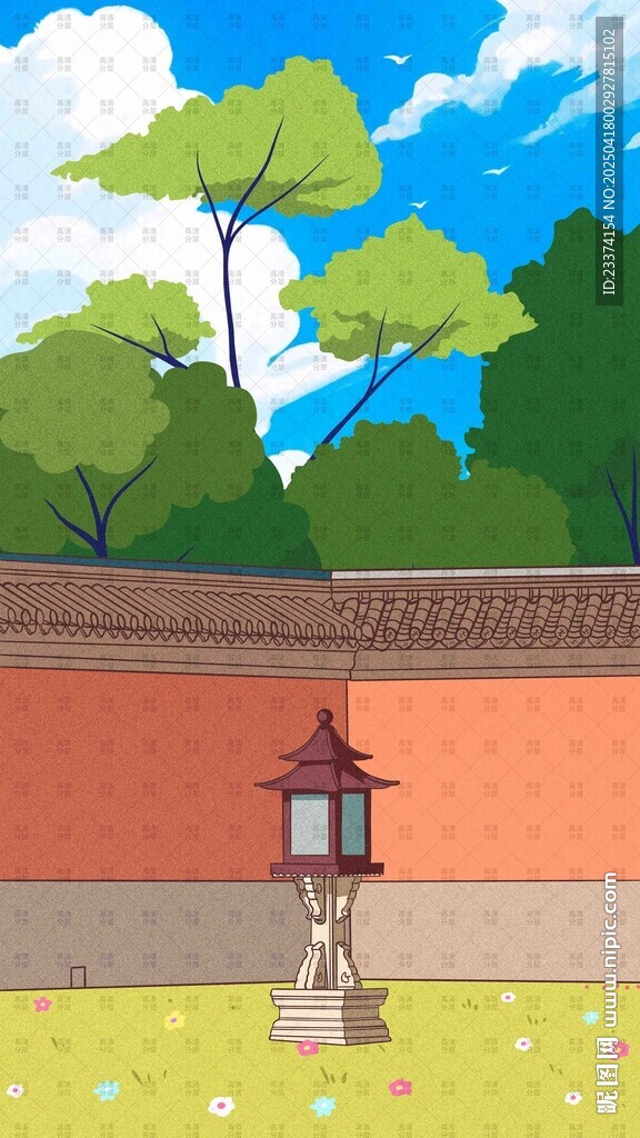 古建筑围墙