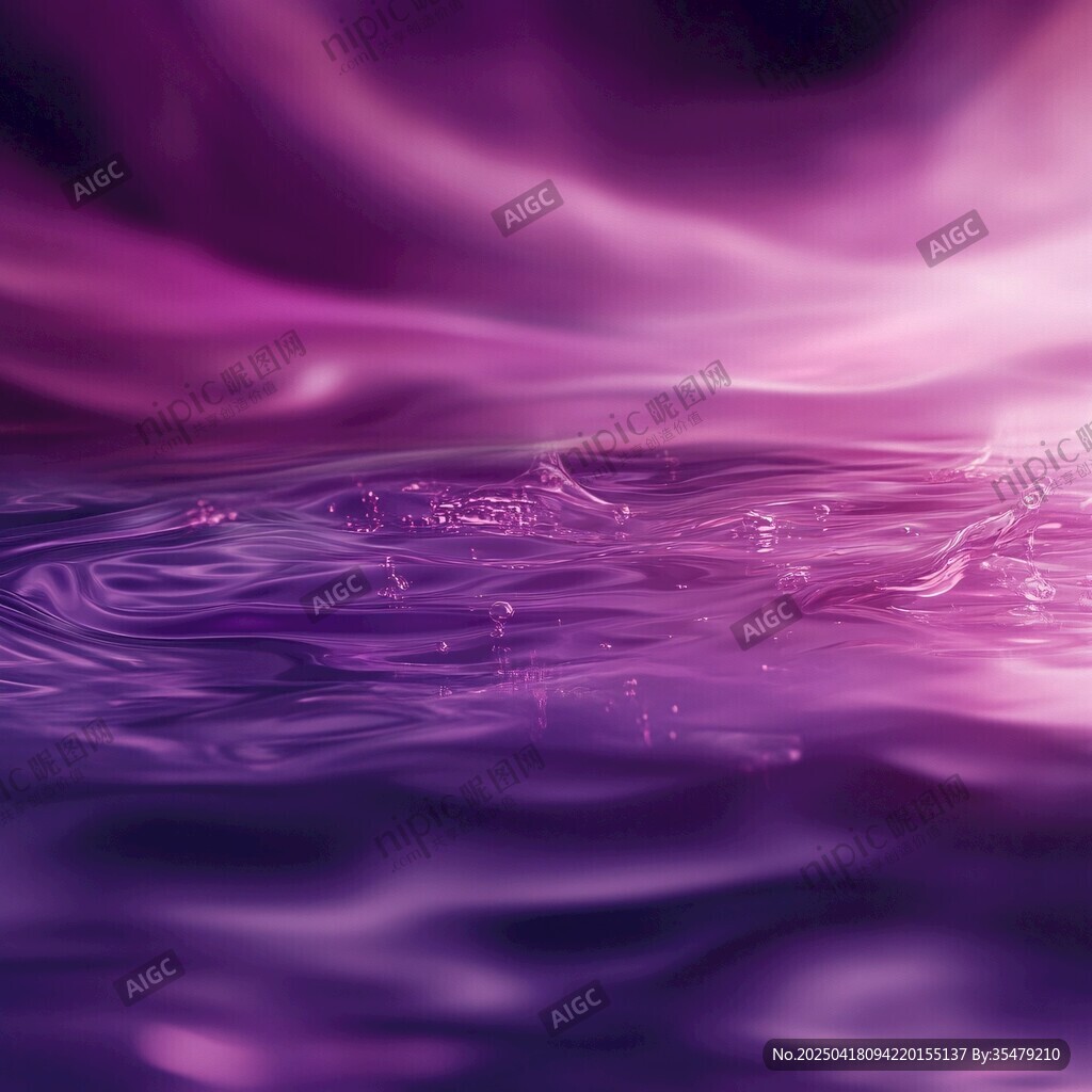 梦幻紫调水面光影纹理